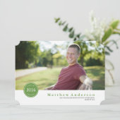 グリーンバモダンッジ卒業招待状 招待状 (スタンド正面)