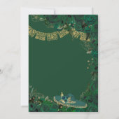 グリーンバラエレガントエメラルドチャロキンセアニェラ 招待状 (裏面)