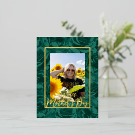 グリーンバラブークスハッピーマザーズデイ写真 箔シーズンポストカード