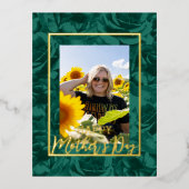 グリーンバラブークスハッピーマザーズデイ写真 箔シーズンポストカード (正面)