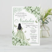 グリーンバラプリンセスドレスティアラキンセアニェラ 招待状 (スタンド正面)