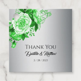 グリーンバラボタニカルエレガンスシルバー結婚ズ フェイバータグ