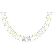 グリーンバラポシーブライダルシャワー写真のバンティング