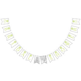 グリーンバラポシーブライダルシャワー写真のバンティング バンティングフラッグ