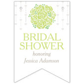 グリーンバラポシーブライダルシャワー写真のバンティング バンティングフラッグ (第1の旗)