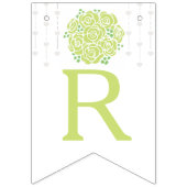 グリーンバラポシーブライダルシャワー写真のバンティング バンティングフラッグ (第3の旗)