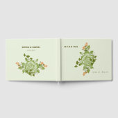 グリーンバラ結婚フローラテーマ ゲストブック (全面)