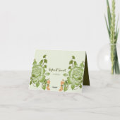 グリーンバラ結婚フローラテーマ サンキューカード (裏面)