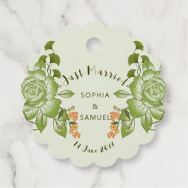 グリーンバラ結婚フローラテーマ フェイバータグ