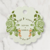 グリーンバラ結婚フローラテーマ フェイバータグ (正面)