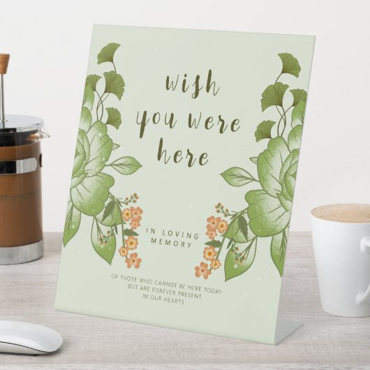 グリーンバラ結婚フローラテーマ 台座サイン (インサイチュ)