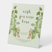 グリーンバラ結婚フローラテーマ 台座サイン (正面)