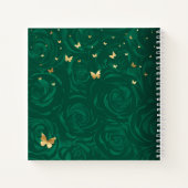 グリーンバラ金ゴールドエレガントフォトキンセアニェラゲスト ノートブック (裏面)