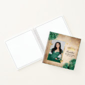 グリーンバラ金ゴールドエレガントフォトキンセアニェラゲスト ノートブック (内部)