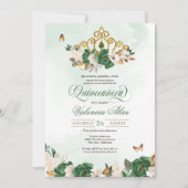 グリーンバラ金ゴールドティアラバタフライキンセアニェラ 招待状 (正面)