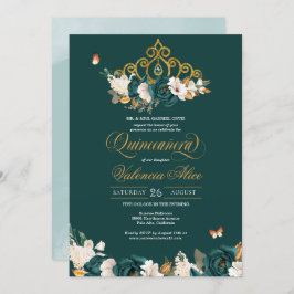 グリーンバラ金ゴールドティアラ蝶キンセアニェラ 招待状