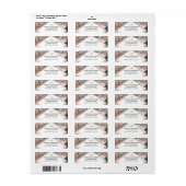 グリーンバラ金ゴールドトロピカルパーム葉ツリーズ ラベル (フルシート)