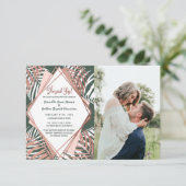 グリーンバラ金ゴールドトロピカルパーム葉ツリーズ 案内状 (スタンド正面)