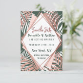 グリーンバラ金ゴールドトロピカルパーム葉ツリー セーブザデート (スタンド正面)