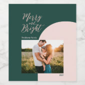 グリーンバラ金ゴールドメリーとブライトクリスマスホリデー ワインラベル (シングルラベル)