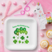 グリーンバルーンアイリッシュ誕生日セントパットパーティー ペーパープレート (パーティー)