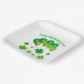 グリーンバルーンアイリッシュ誕生日セントパットパーティー ペーパープレート (傾斜あり)