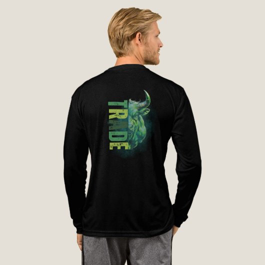 グリーンバル｜トレードデザイン トライブレンドＴシャツ (背面全体)