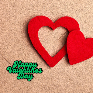 グリーンバレンタインデーフォントEXスモールステッカーシート シール