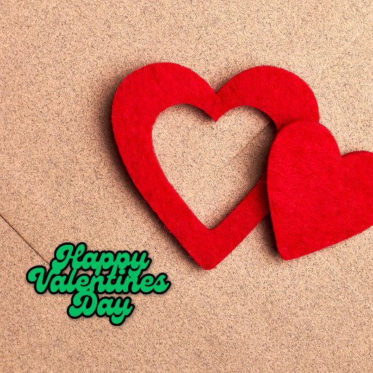 グリーンバレンタインデーフォントEXスモールステッカーシート シール