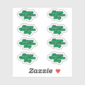 グリーンバレンタインデーフォントEXスモールステッカーシート シール (シート)