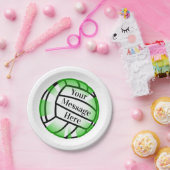 グリーンバレーボール紙パーティー ペーパープレート (パーティー)