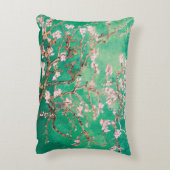 グリーンバンゴッホアーモンドの花 アクセントクッション (裏面(縦))
