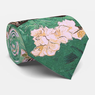 グリーンバンゴッホアーモンドの花 ネクタイ