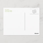 グリーンバンドモダン3フォトモンタージュありがとう ポストカード (裏面)