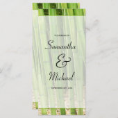 グリーンバンブーアジア結婚式 プログラム (正面/裏面)