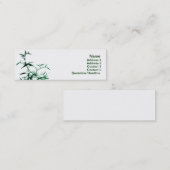 グリーンバンブービジネスカード スキニー名刺 (正面/裏面)