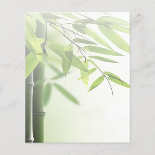 グリーンバンブー/スパ スキンケア マッサージ サロン チラシ (正面)