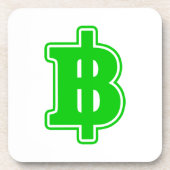 グリーンバーツ฿タイ通貨฿ コースター (正面)