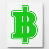 グリーンバーツ฿タイ通貨฿ フォトプラーク (正面)