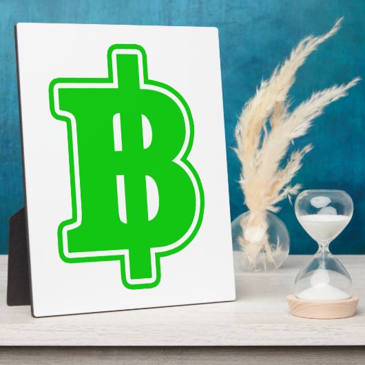 グリーンバーツ฿タイ通貨฿ フォトプラーク (側面)