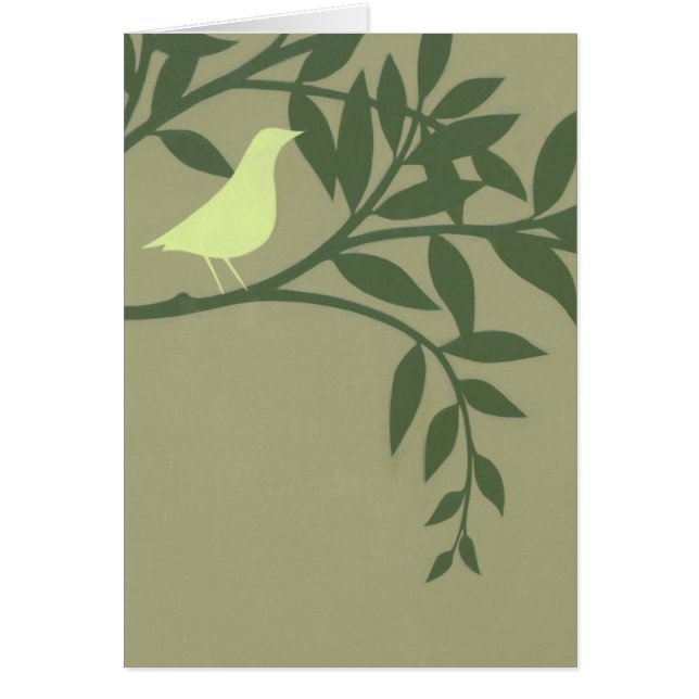 グリーンバードがグリーンブランチに止まる (正面)