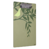 グリーンバードがグリーンブランチに止まる クリップボード (右)