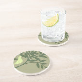 グリーンバードがグリーンブランチに止まる コースター (側面)