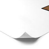 グリーンバードハウスとハートとデイジー ポスター (角)