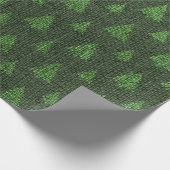 グリーンバーラップクリスマスツリー ラッピングペーパー (角)