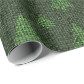 グリーンバーラップクリスマスツリー ラッピングペーパー (ロールコーナー)