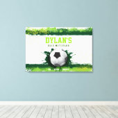 グリーンバー（ユダヤ教の）バル・ミツバーサインインメモリボード キャンバスプリント (インサイチュ (ウッドフロア))