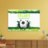 グリーンバー（ユダヤ教の）バル・ミツバーサインインメモリボード キャンバスプリント (インサイチュ (リビング))