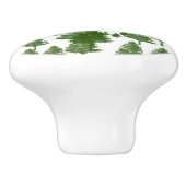 グリーンパインクリスマスツリーズカントリー素朴 セラミックノブ (側面)