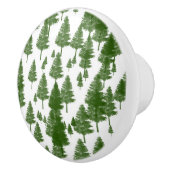 グリーンパインクリスマスツリーズカントリー素朴 セラミックノブ (右)